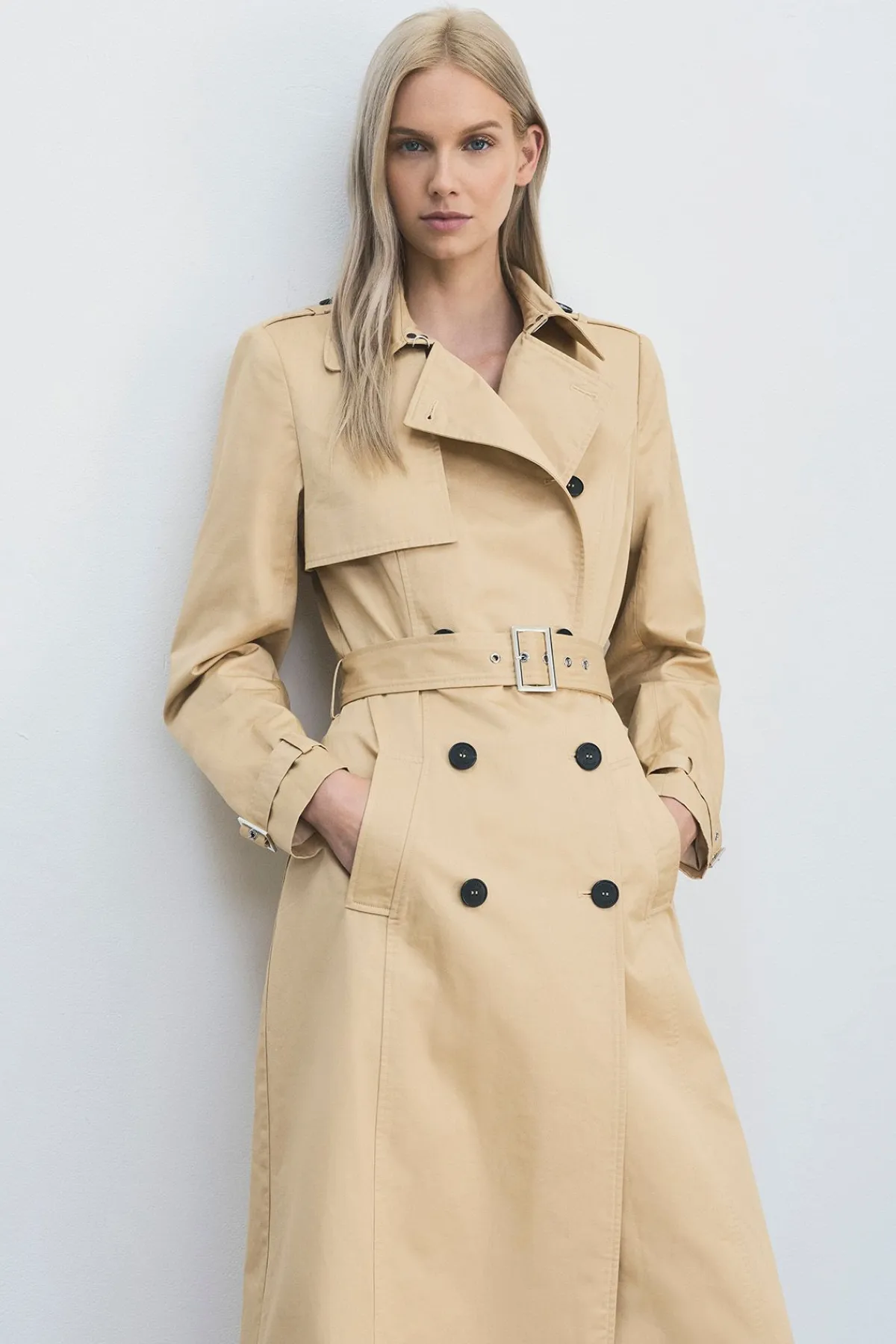 KarenMillen Trench-coat classique ceinturé sur mesure<Femme Vestes & Manteaux|Trenchs