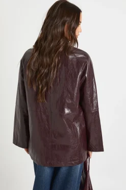 boohoo Trench-coat à col court en synthétique<Femme Manteaux Et Vestes D’Automne|Vestes & Manteaux