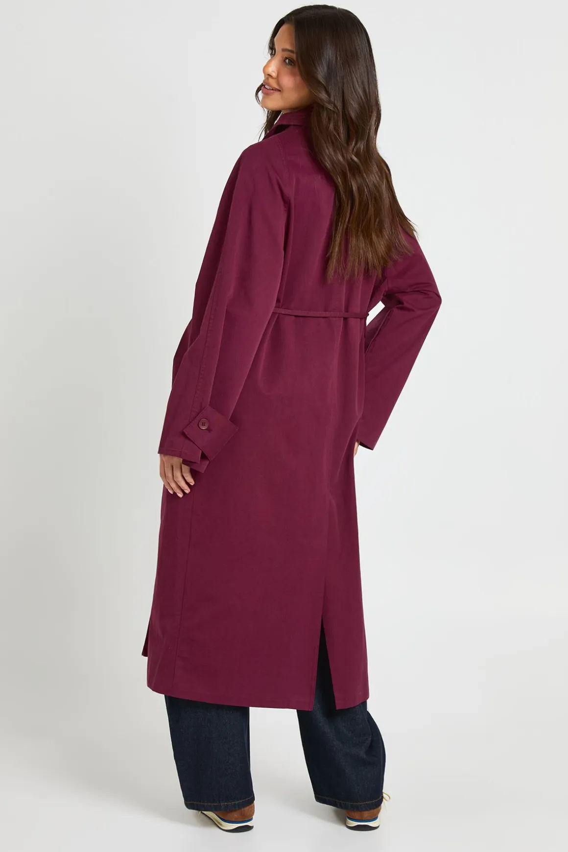 Trench-coat À Col Détaillé