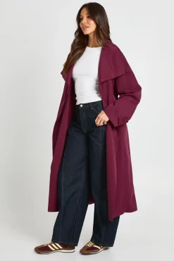 Trench-coat À Col Détaillé