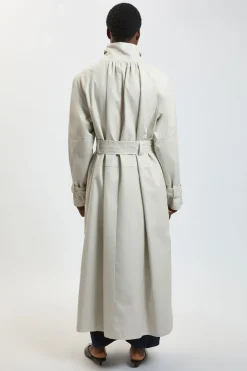 Trench-coat À Col Entonnoir