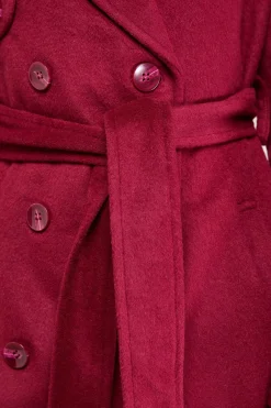 Trench-Coat Décontracté en Laine