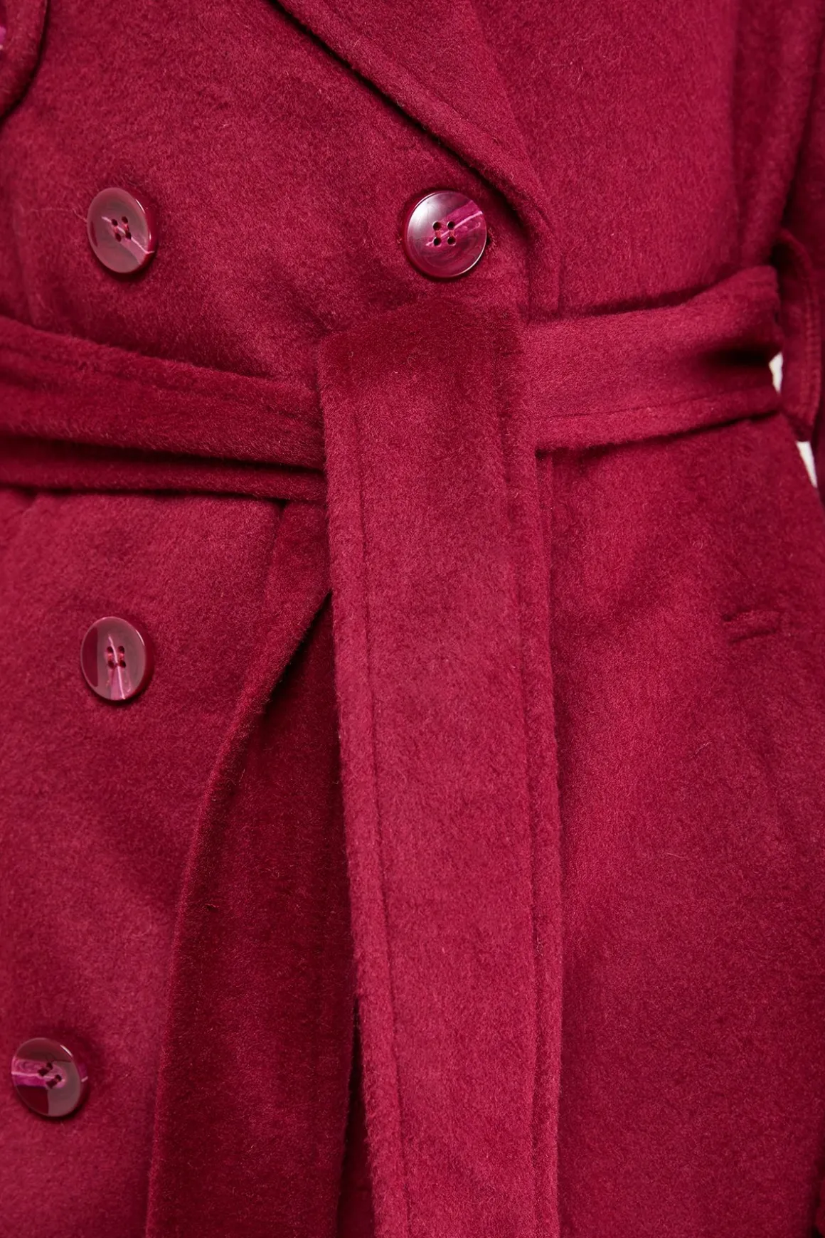 Trench-Coat Décontracté en Laine