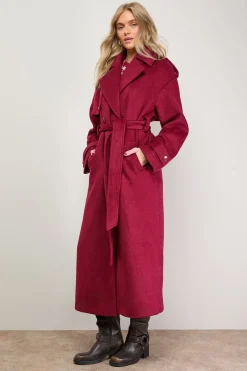 Trench-Coat Décontracté en Laine