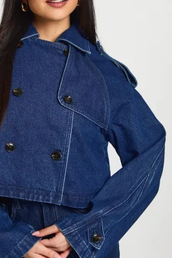 Trench-coat En Denim Court