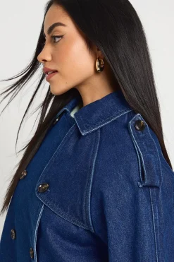 Trench-coat En Denim Court