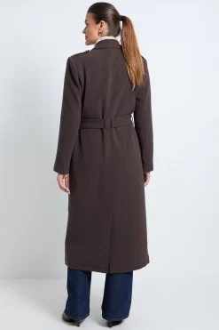 Trench-Coat en Double Crêpe