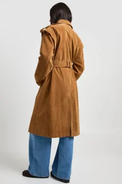 Trench-coat En Synthétique Avec Détail D'épaules