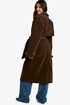 Trench-coat look suédé vintage