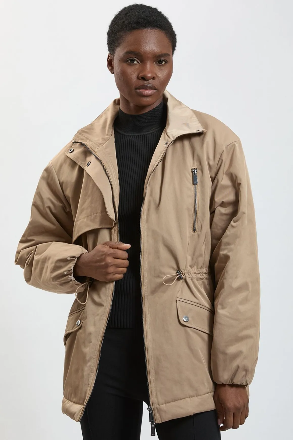 Trench-coat Matelassé Ceinturé