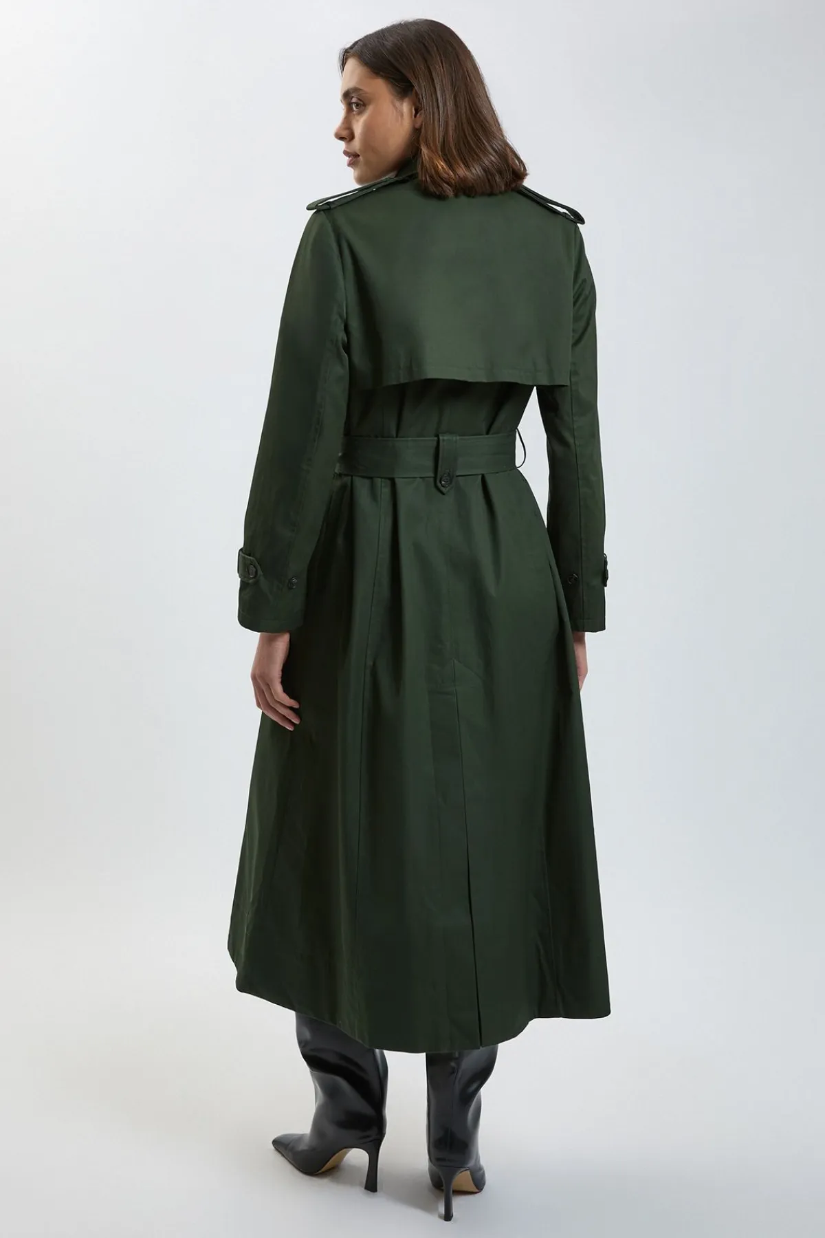 KarenMillen Trench-coat Maxi Ajusté<Femme Tailleurs|Manteaux Et Vestes D’Automne