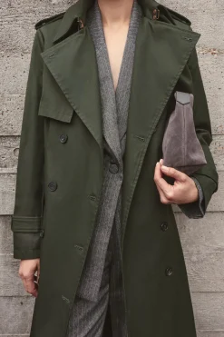 KarenMillen Trench-coat Maxi Ajusté<Femme Tailleurs|Manteaux Et Vestes D’Automne