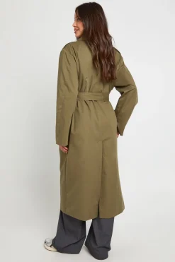 Trench-coat oversize ceinturé