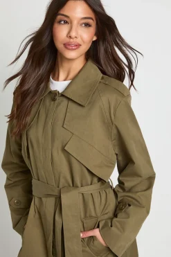 Trench-coat oversize ceinturé