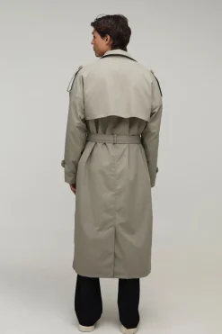 Trench-coat Oversize En Sergé De Twill