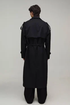 Trench-coat Oversize En Sergé De Twill