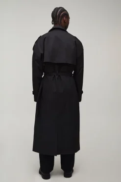 Trench-coat Oversize En Sergé Pour Grande Taille