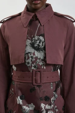 Trench-coat Petite À Mélange Jacquard