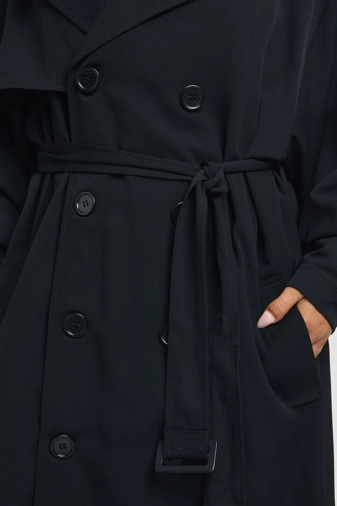 Trench-coat Petite Surdimensionné À Manches Raglan