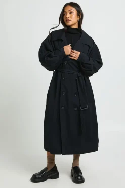 Trench-coat Petite Surdimensionné À Manches Raglan
