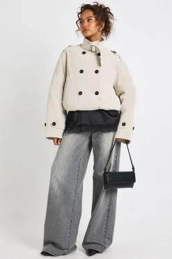 Trench-coat rembourré