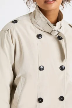 Trench-coat rembourré