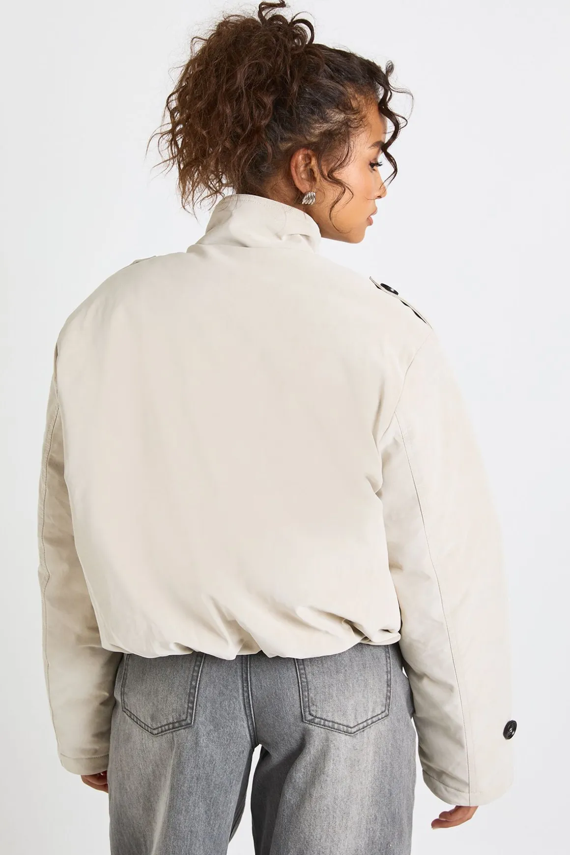 Trench-coat rembourré