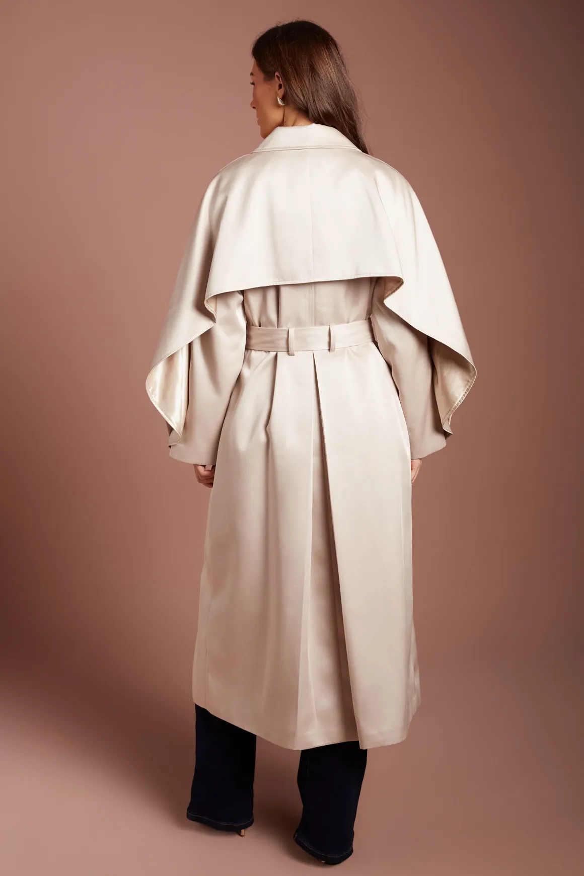 Trench-coat Satiné De Cérémonie