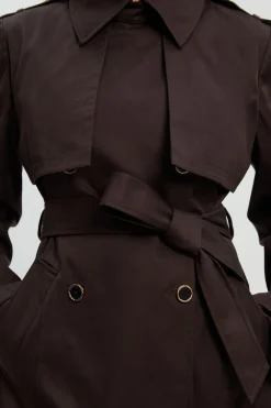 KarenMillen Trench Court<Femme Vestes & Manteaux|Trenchs