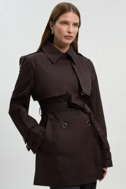 KarenMillen Trench Court<Femme Vestes & Manteaux|Trenchs