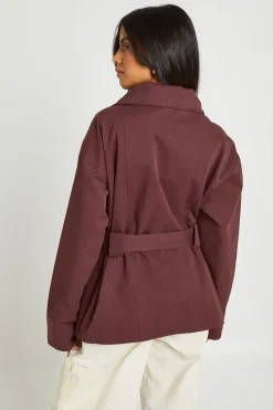 boohoo Trench Court Ceinturé<Femme Vestes & Manteaux|Trenchs