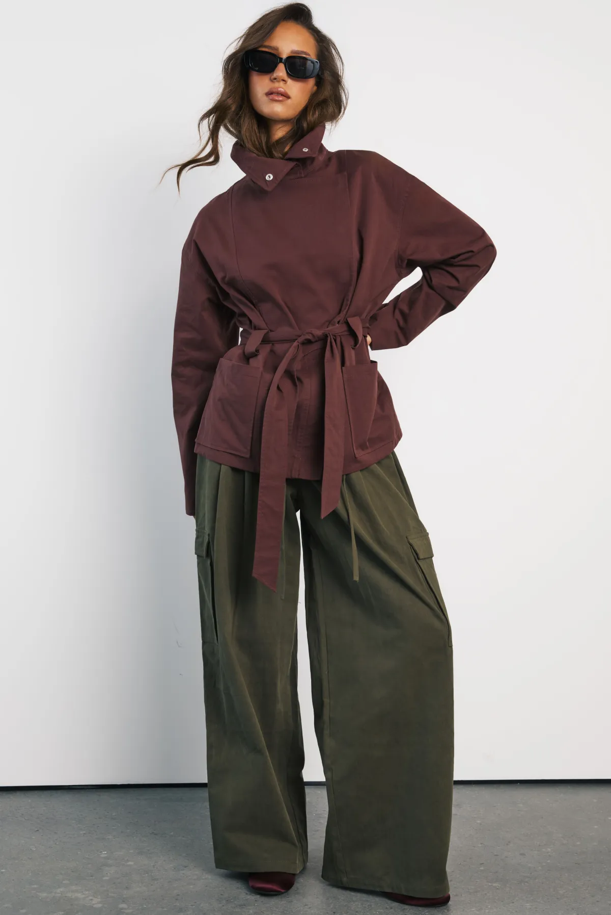 boohoo Trench Court Ceinturé<Femme Vestes & Manteaux|Trenchs
