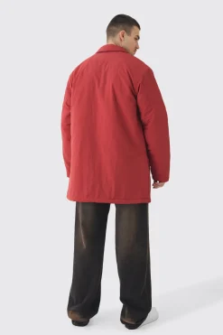 Trench Long Froissé Tall Man Tab Couleur Rouille