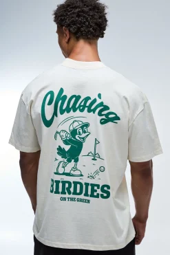 T-shirt Active Chasing Birdies Golf Col Étendu Coupe Oversize