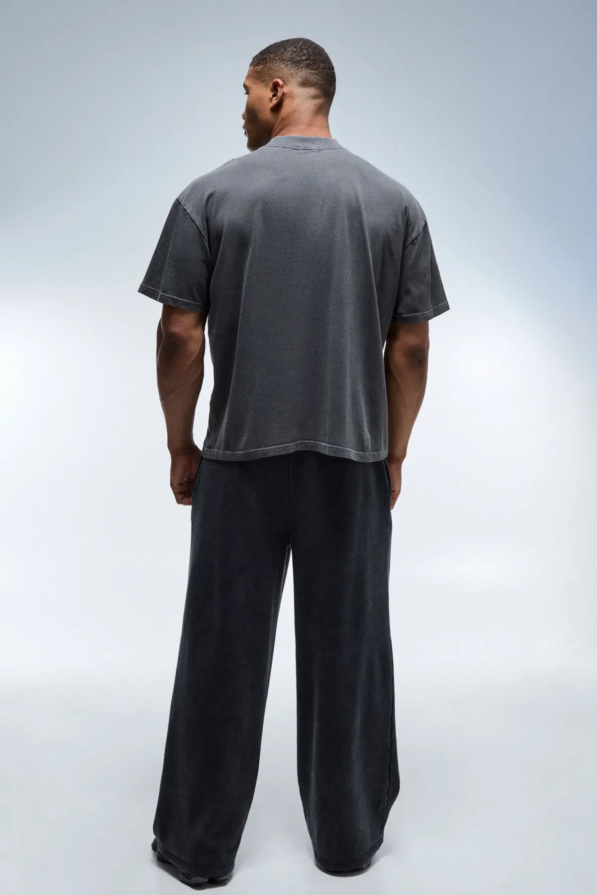 boohooMAN T-shirt Active New York City Gym Délavé Oversize Col Étendu<Femme Tout Afficher Activewear|Athleisure