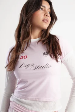 T-shirt Ajusté À Bande Latérale Dsgn Studio