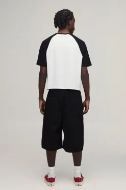 boohooMAN T-shirt Ajusté Boxy Raglan À Imprimé Étoiles<Homme T-Shirts Impriméstendances|T-Shirts