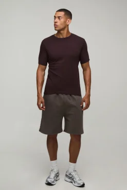 T-shirt Ajusté Col Rond Basique