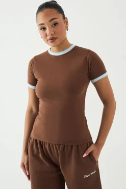 DSGN Studio T-shirt Ajusté Contrasté<Femme Dsgn Studio|Tops