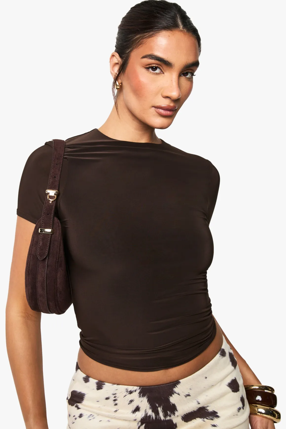 T-shirt ajusté Double Couche Slinky