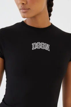 DSGN Studio T-shirt Ajusté Avec Appliqué Léopard<Femme Imprimé Léopard|Dsgn Studio