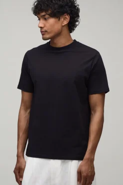 T-shirt Ajusté En Coton Chiné