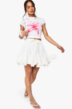 boohoo T-shirt ajusté à grande fleur<Femme Tops