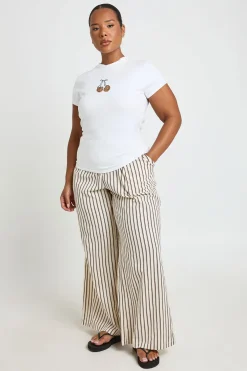 boohoo T-shirt Ajusté Grande Taille Imprimé Cerises Léopard<Femme Imprimé Léopard|Tops