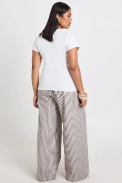 boohoo T-shirt Ajusté Grande Taille Imprimé Coquillages<Femme Tops