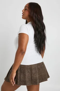boohoo T-shirt ajusté Plus Jalapeno Wine Fitted Tee<Femme Tops