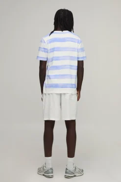 T-shirt Ajusté À Rayures Imprimées