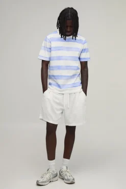 T-shirt Ajusté À Rayures Imprimées