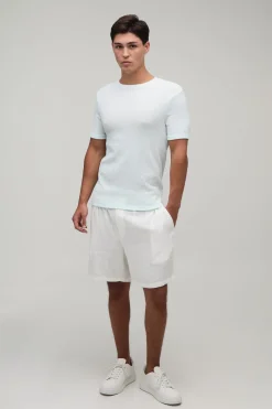 boohooMAN T-shirt Ajusté Texturé Froissé<Homme T-Shirts