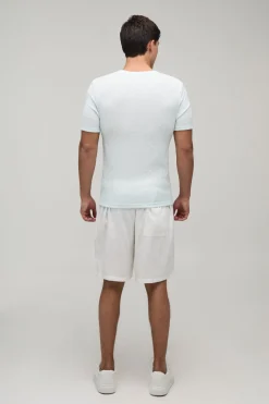 boohooMAN T-shirt Ajusté Texturé Froissé<Homme T-Shirts